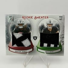 2025 Donruss Rookie Holiday Sweater Dual Ashton Jeanty / Jack Bech #SWED-LV card