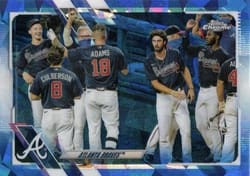 2021 Topps Chrome Sapphire Edition Base Set Atlanta Braves #194 card