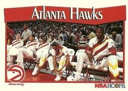 1991-92 Hoops Base Set Atlanta Hawks #274 card