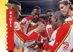 1993-94 Upper Deck Base Set Atlanta Hawks #210 card