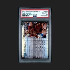 2024-25 Bowman University Chrome Physical Education Audi Crooks #PE-10 card