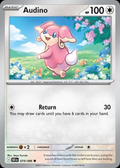 2025 Black Bolt Audino #74 card