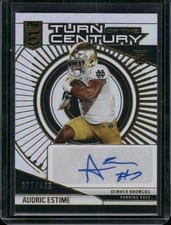 2024 Donruss Elite Turn of the Century Autographs Audric Estime #TCA-AES card