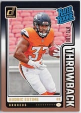 2024 Donruss Rated Rookies Throwback Audric Estime #19 card