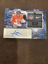 2024 Panini Absolute Rookie Premiere Materials Autographs Audric Estime #RPMA-AEE card