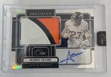 2024 Panini One Precision Rookie Patch Autographs Audric Estime #319 card