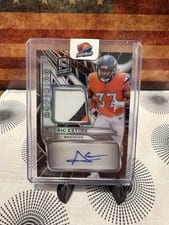 2024 Panini Spectra Aspiring Patch Autographs Audric Estime #APA-AEE card