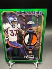 2024 Topps Chrome Topps Chrome Rookie Relics Audric Estimé #CRR-AE card