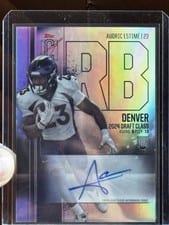 2024 Topps Signature Class Rookie Class Chrome Autographs Audric Estimé #RCV-AE card