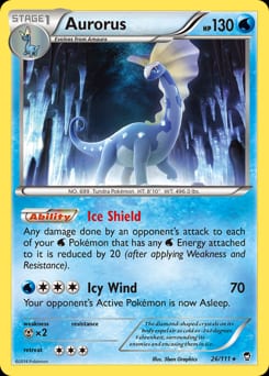 2014 Furious Fists Aurorus #26 card