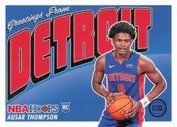 2023-24 Hoops Rookie Greetings Ausar Thompson #13 card