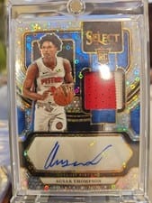 2023-24 Panini Select Rookie Jersey Autographs Ausar Thompson #RJ-ASR card