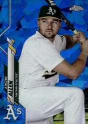 2020 Topps Chrome Update Sapphire Edition Base Set Austin Allen #U-278 card