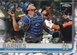 2019 Topps Chrome Sapphire Edition Base Set Austin Barnes #456 card