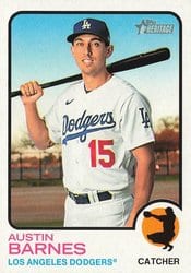 2022 Topps Heritage Base Set Austin Barnes #465 card