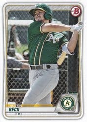 2020 Bowman Prospects Austin Beck #BP-16 card