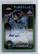 2024 Topps Pro Debut Chrome Autographs Austin Charles #PDC-62 card