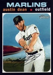 2020 Topps Heritage Base Set Austin Dean #179 card