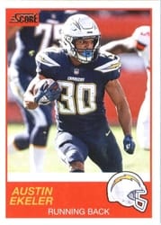 2019 Score Base Set Austin Ekeler #27 card