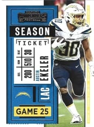 2020 Panini Contenders Base Set Austin Ekeler #57 card