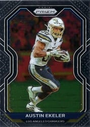 2020 Panini Prizm Base Set Austin Ekeler #142 card