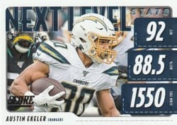 2020 Score Next Level Stats Austin Ekeler #NLS-AE card
