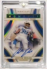 2023 Panini Immaculate Collection Immaculate Moments Autographs Austin Ekeler #15 card