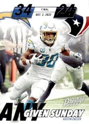 2023 Panini Prestige Any Given Sunday Austin Ekeler #4 card