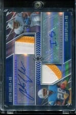 2022 Panini Phoenix Dual Patch Autographs Austin Ekeler / Isaiah Spiller #DPA-AI card