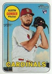 2018 Topps Heritage Base Set Austin Gomber #619 card