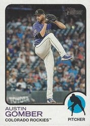 2022 Topps Heritage Base Set Austin Gomber #446 card