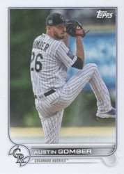 2022 Topps Mini Base Set Austin Gomber #461 card