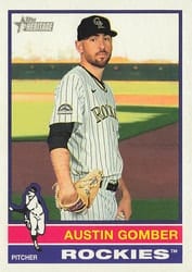 2025 Topps Heritage Base Set Austin Gomber #437 card