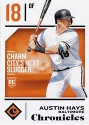 2018 Panini Chronicles Base Set Austin Hays #2 card