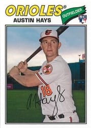 2018 Topps Archives Base Set Austin Hays #186 card