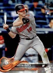 2018 Topps Base Set Austin Hays #62 card