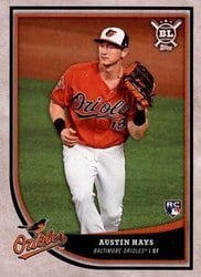 2018 Topps Big League Base Set Austin Hays #77 card