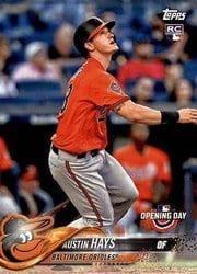 2018 Topps Opening Day Base Set Austin Hays #125 card