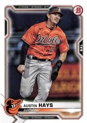 2021 Bowman Base Set Austin Hays #50 card