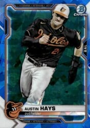 2021 Bowman Chrome Sapphire Edition Base Set Austin Hays #32 card