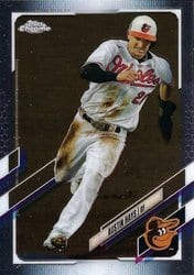 2021 Topps Chrome Base Set Austin Hays #143 card