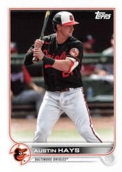 2022 Topps Mini Base Set Austin Hays #415 card