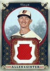 2023 Topps Allen & Ginter Relics (Pattern B) Austin Hays #AGRB-AHA card