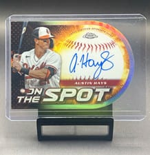 2024 Topps Chrome On the Spot Die-Cut Autographs Austin Hays #OSA-AH card