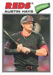 2026 Topps Heritage Base Set Austin Hays #80 card