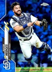 2020 Topps Chrome Sapphire Edition Base Set Austin Hedges #320 card
