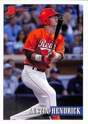 2021 Bowman Heritage Base Set Austin Hendrick #233 card
