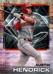 2021 Bowman's Best Base Set Austin Hendrick #98 card