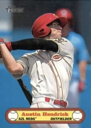 2021 Topps Heritage Minor League 1972 Topps Baseball Poster Card Austin Hendrick #72BPC-5 card