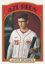 2021 Topps Heritage Minor League Base Set Austin Hendrick #8 card